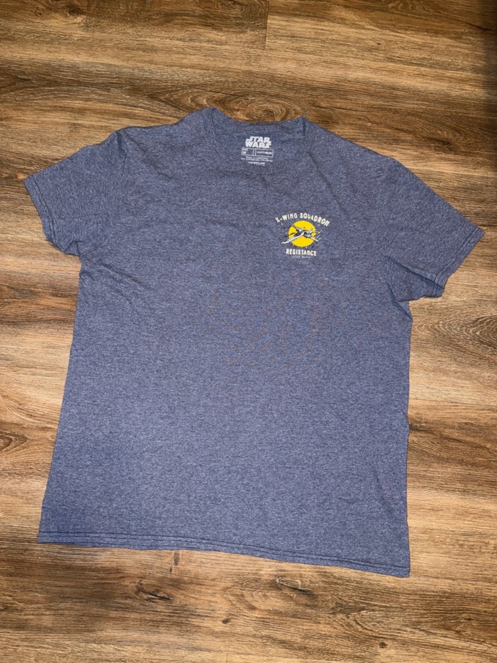Star Wars Men’s Heather Blue Tee, X‑Wing Squadron